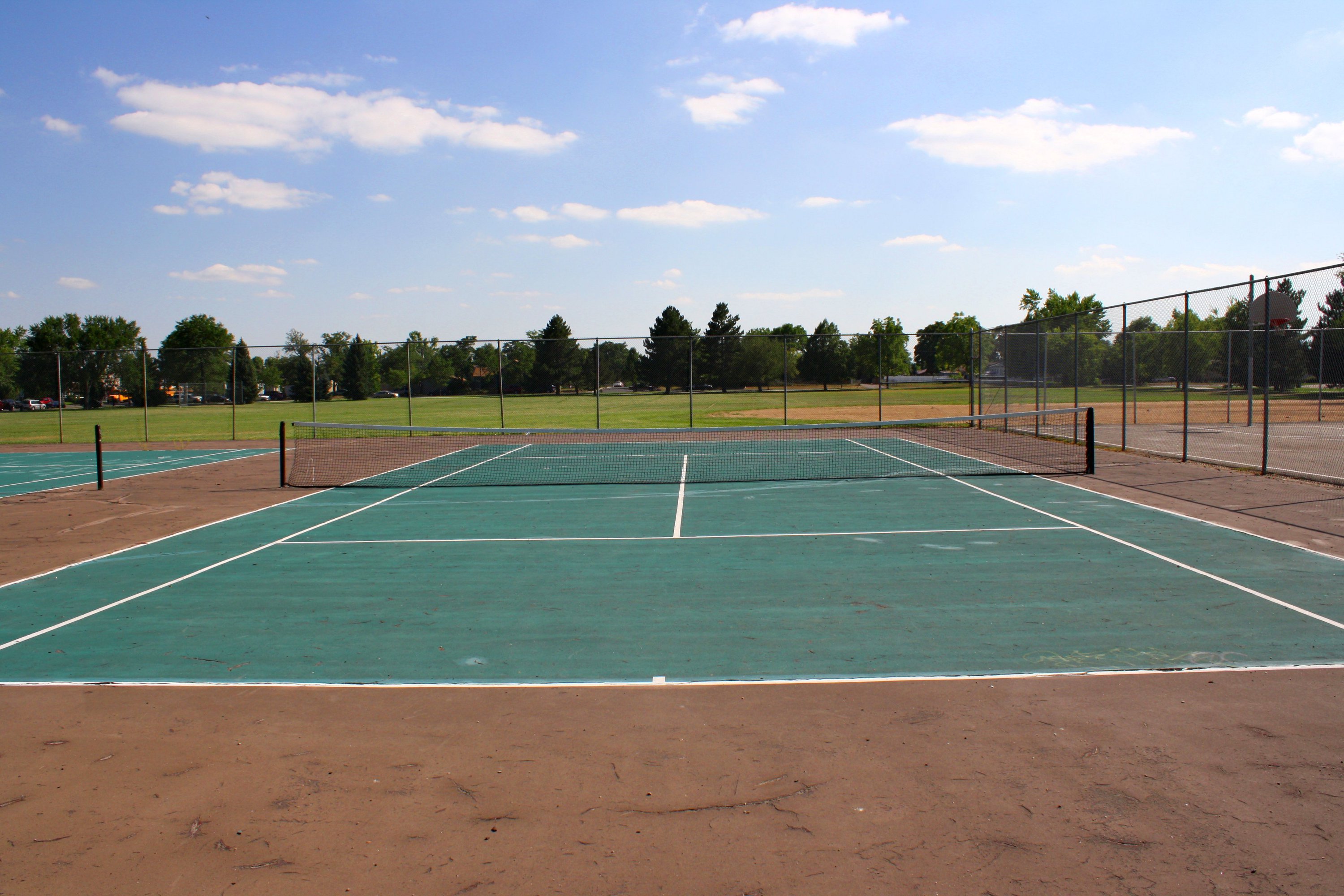 tennis court at park